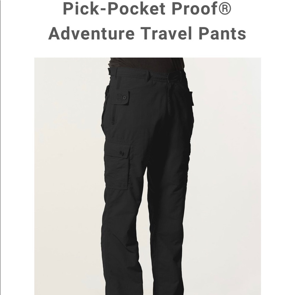 ClothingArts Pickpocket Proof Travel Pants 42x32
